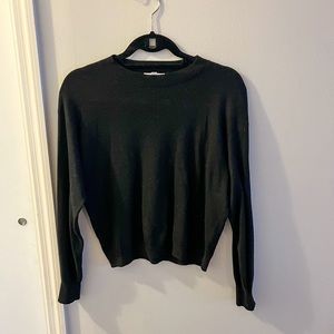 BP crewneck long sleeve sweater, black, size XS